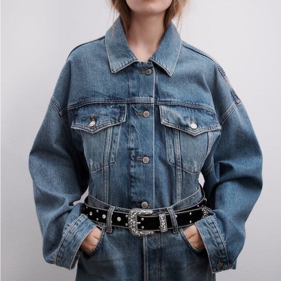 ZARA DENIM JACKET ZW LIMITED EDITION - Picture 3 of 8